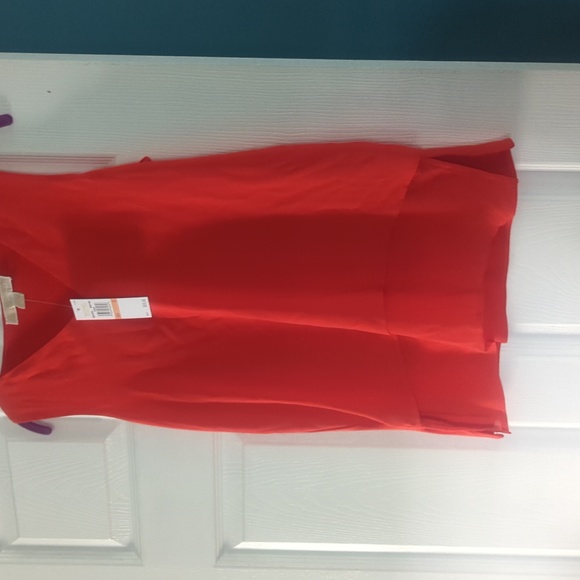 Michael Michael Kors bright ruby tank size S NWT layered look twofer - Picture 2 of 6